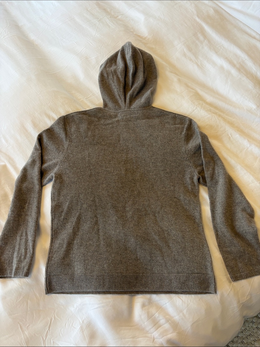 NAADAM Men's Taupe Hooded Cashmere Sweater